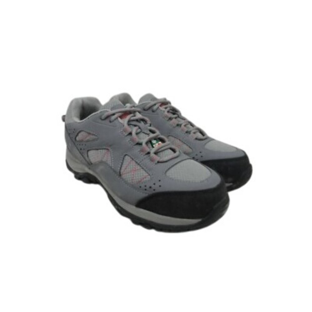 Aggressor Women's Steel Toe SP Safety Athletic Shoes 2501 Gray Pink Size 6.5M